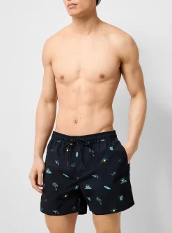 Colourful print swim short