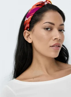 Colourful pure silk headband