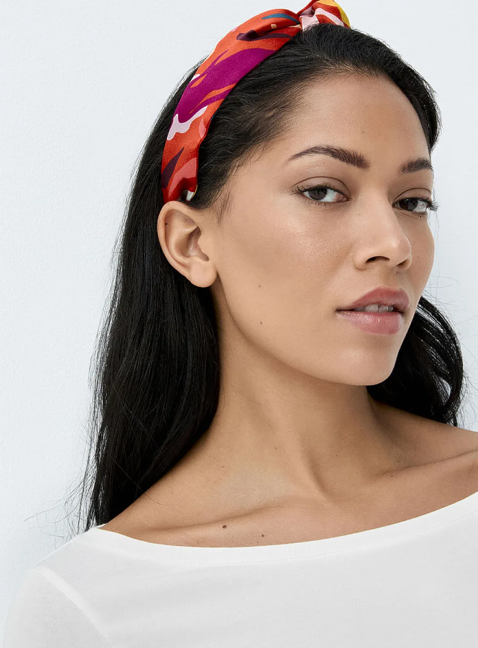 Colourful pure silk headband
