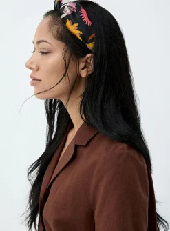Colourful pure silk headband