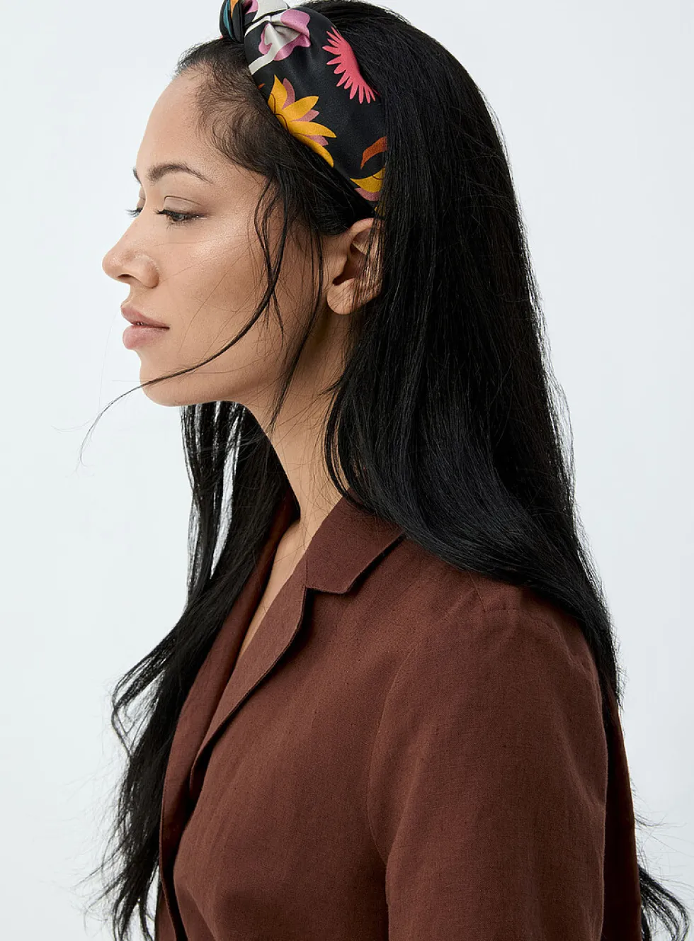 Colourful pure silk headband