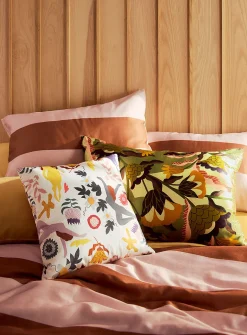 Colourful pure silk pillow case