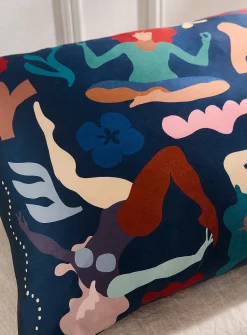 Colourful pure silk pillow case