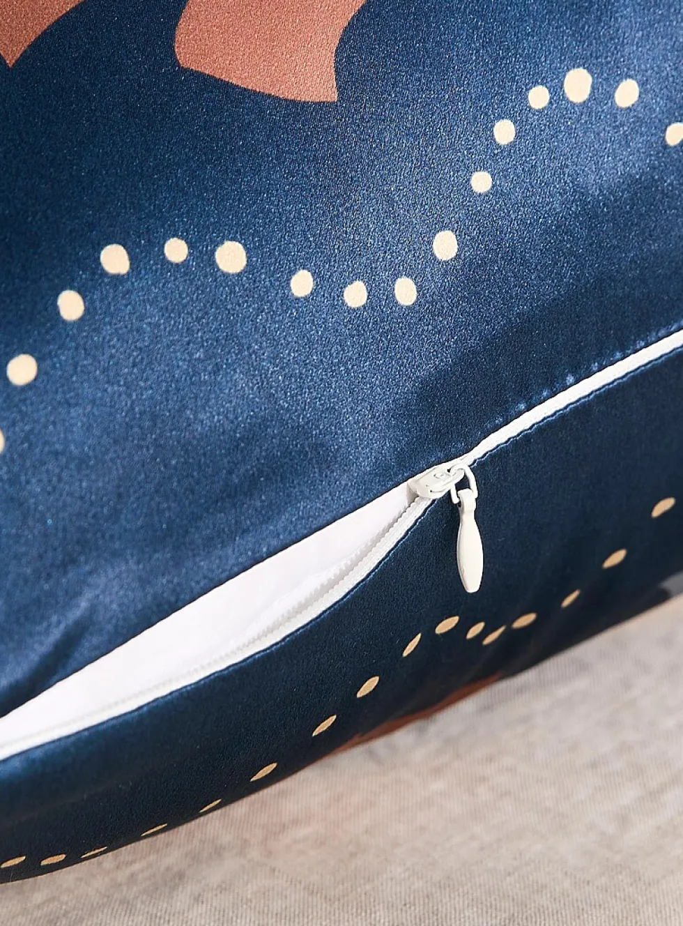 Colourful pure silk pillow case
