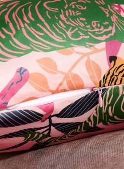 Colourful pure silk pillow case
