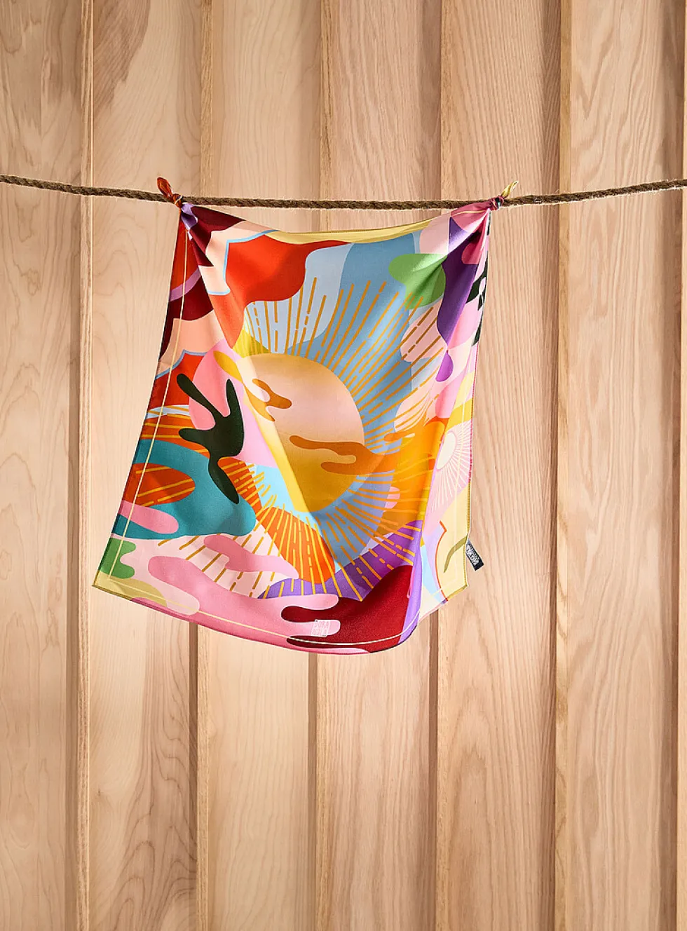 Colourful pure silk scarf