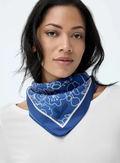 Colourful pure silk scarf