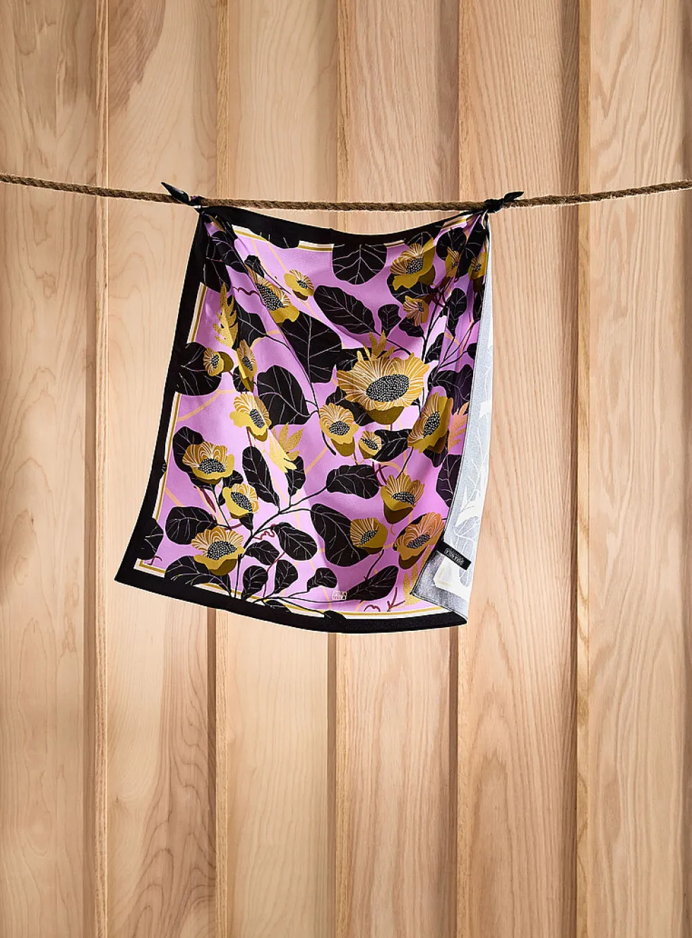 Colourful pure silk scarf