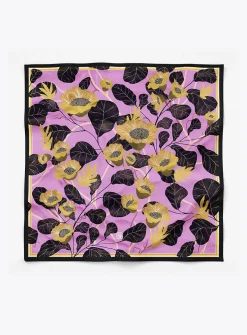 Colourful pure silk scarf