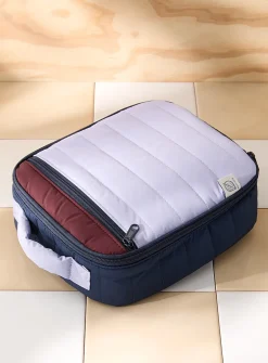 Colourful quilted lunch bag