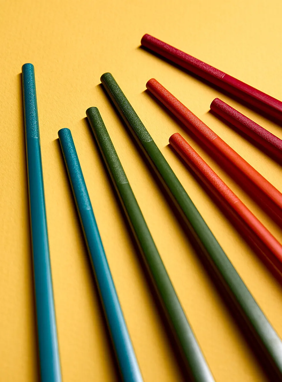 Colourful reusable chopsticks
