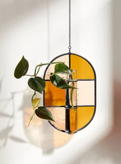 Colourful stained glass propagation station