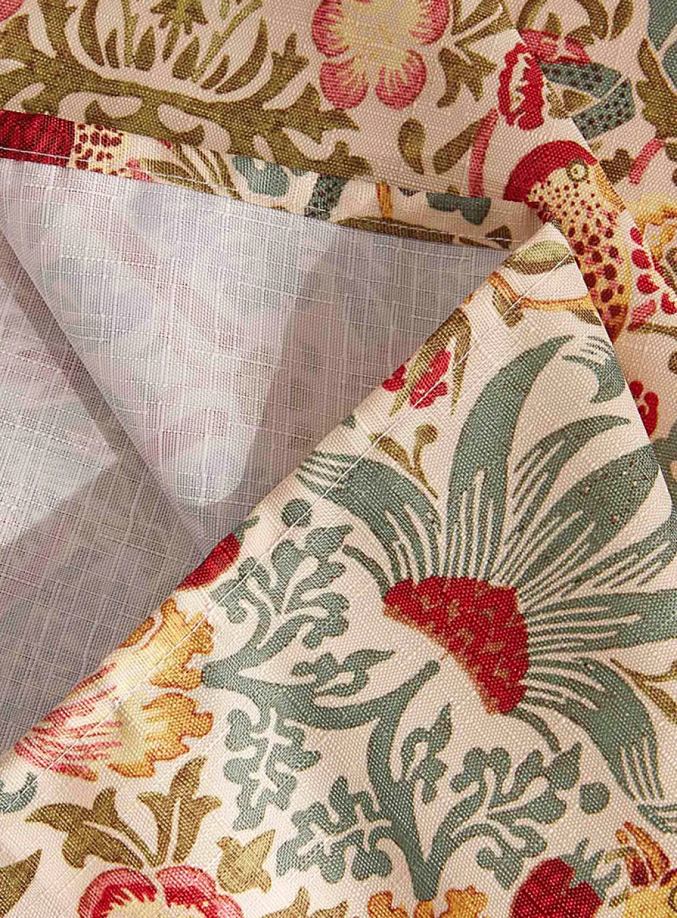 Colourful Strawberry Thief tablecloth