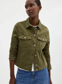 Colourful stretch denim jacket
