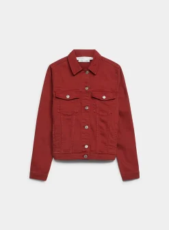 Colourful stretch denim jacket
