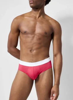 Colourful stretch jersey brief