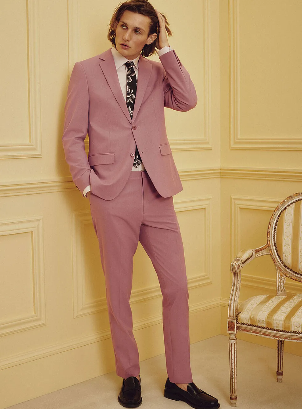 Colourful stretch suit