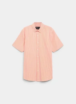 Colourful stripe seersucker shirt