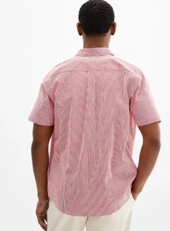 Colourful stripe seersucker shirt
