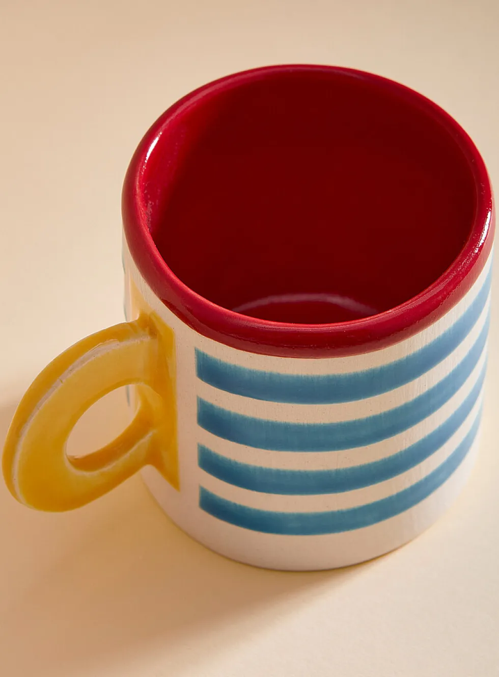Colourful stripes mug