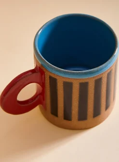 Colourful stripes mug