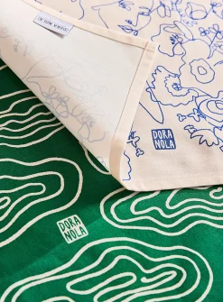 Colourful tea towel set