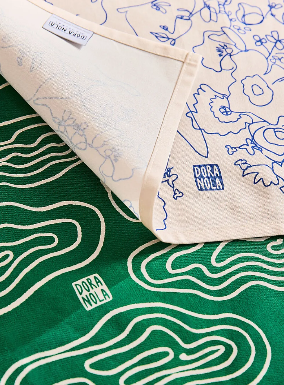 Colourful tea towel set