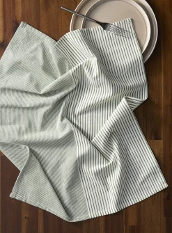 Colourful thin striped tea towel