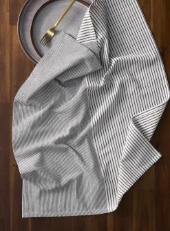Colourful thin striped tea towel