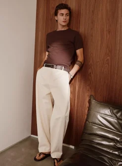 Colourful twill pant