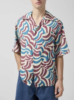 Colourful vibrations cabana shirt