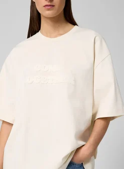 Come Together bouclé slogan T-shirt