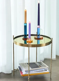 Comet crystal candle holders