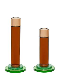 Comet crystal candle holders