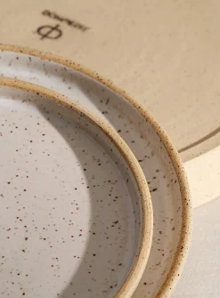 Comforting speckled plate