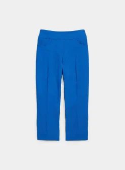 Comfort-waist bengaline capri pant