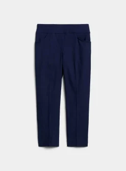 Comfort-waist bengaline capri pant