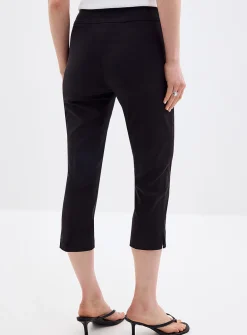 Comfort-waist bengaline capri pant