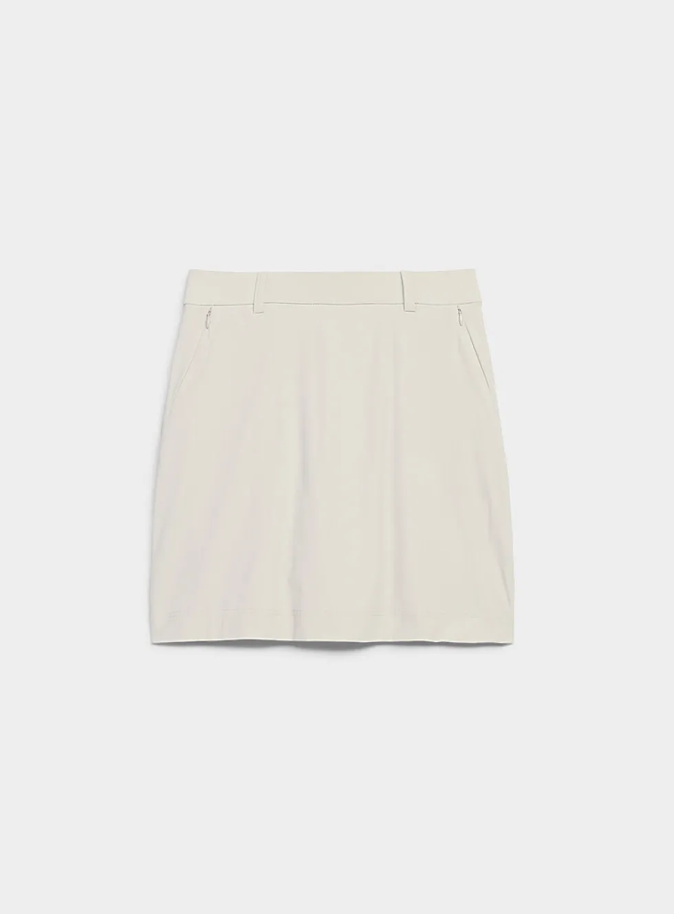 Comfort-waist technical fabric skort