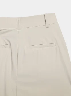 Comfort-waist technical fabric skort