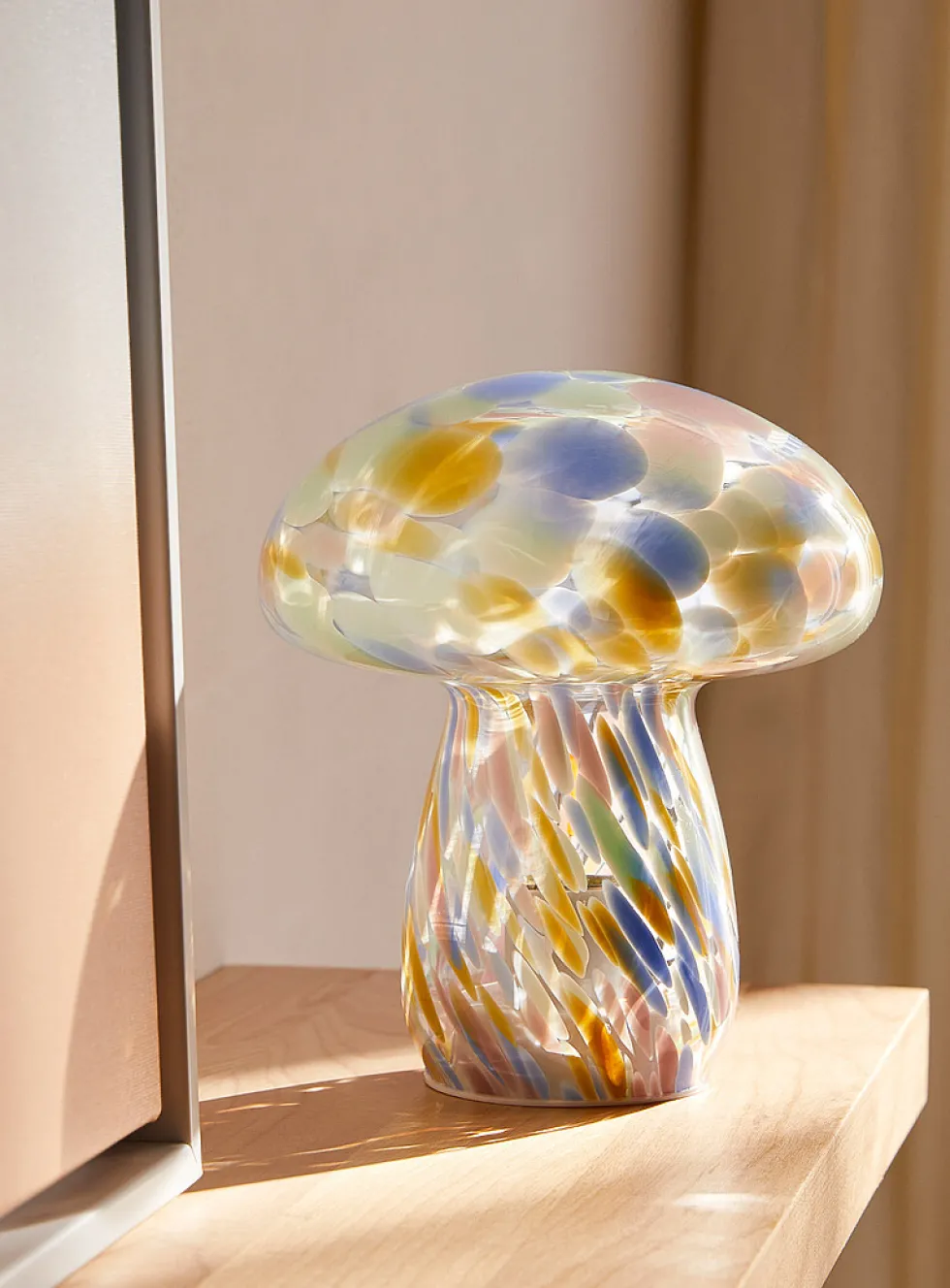 Confetti large portable mushroom lamp