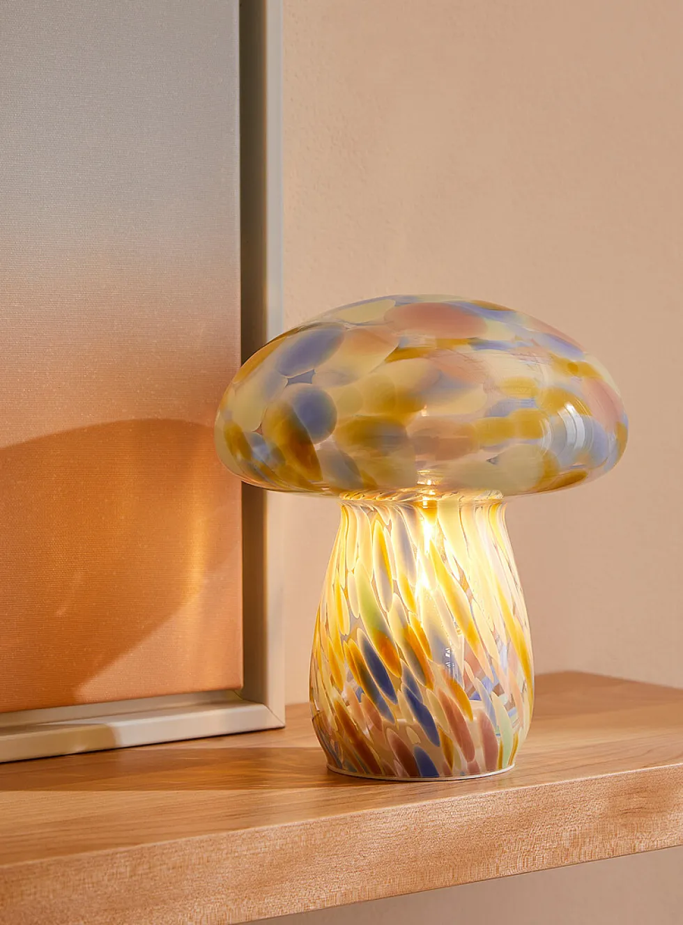 Confetti large portable mushroom lamp