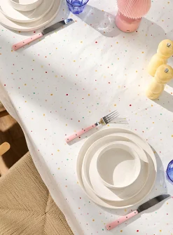 Confetti vinyl tablecloth