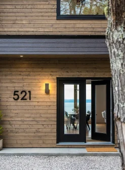 Contemporary door number
