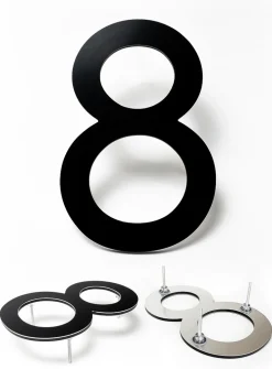 Contemporary door number