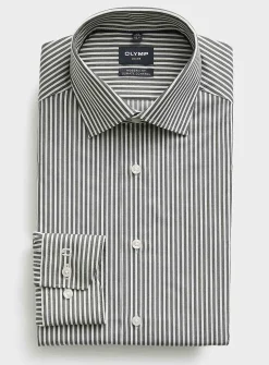 Contrast stripe shirt