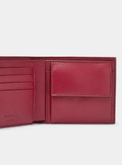 Contrasting interior folded wallet