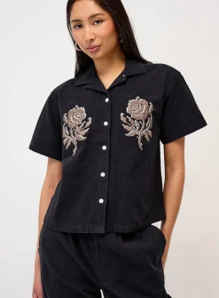 Contrasting roses shirt