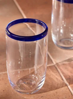 Contrasting trim large glasses
