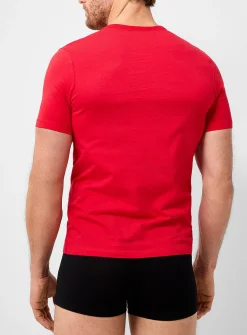 Contrast-logo undershirt